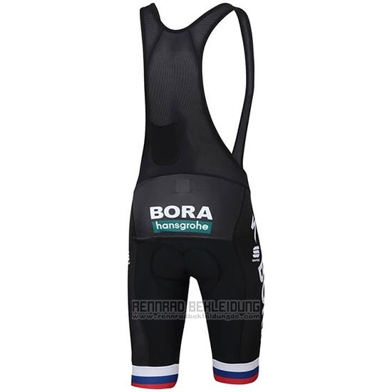 2019 Fahrradbekleidung Bora Champion Slowakische Republik Trikot Kurzarm und Tragerhose